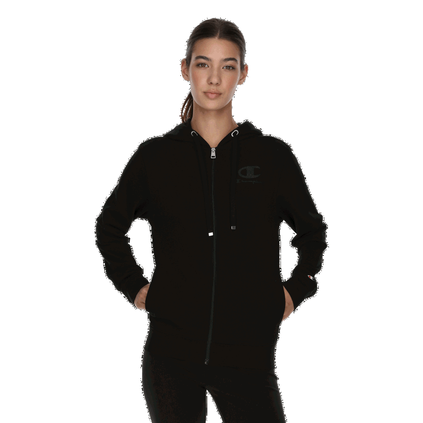 Mikina Champion Full-Zip Hoody Čierna | 117763-KK001