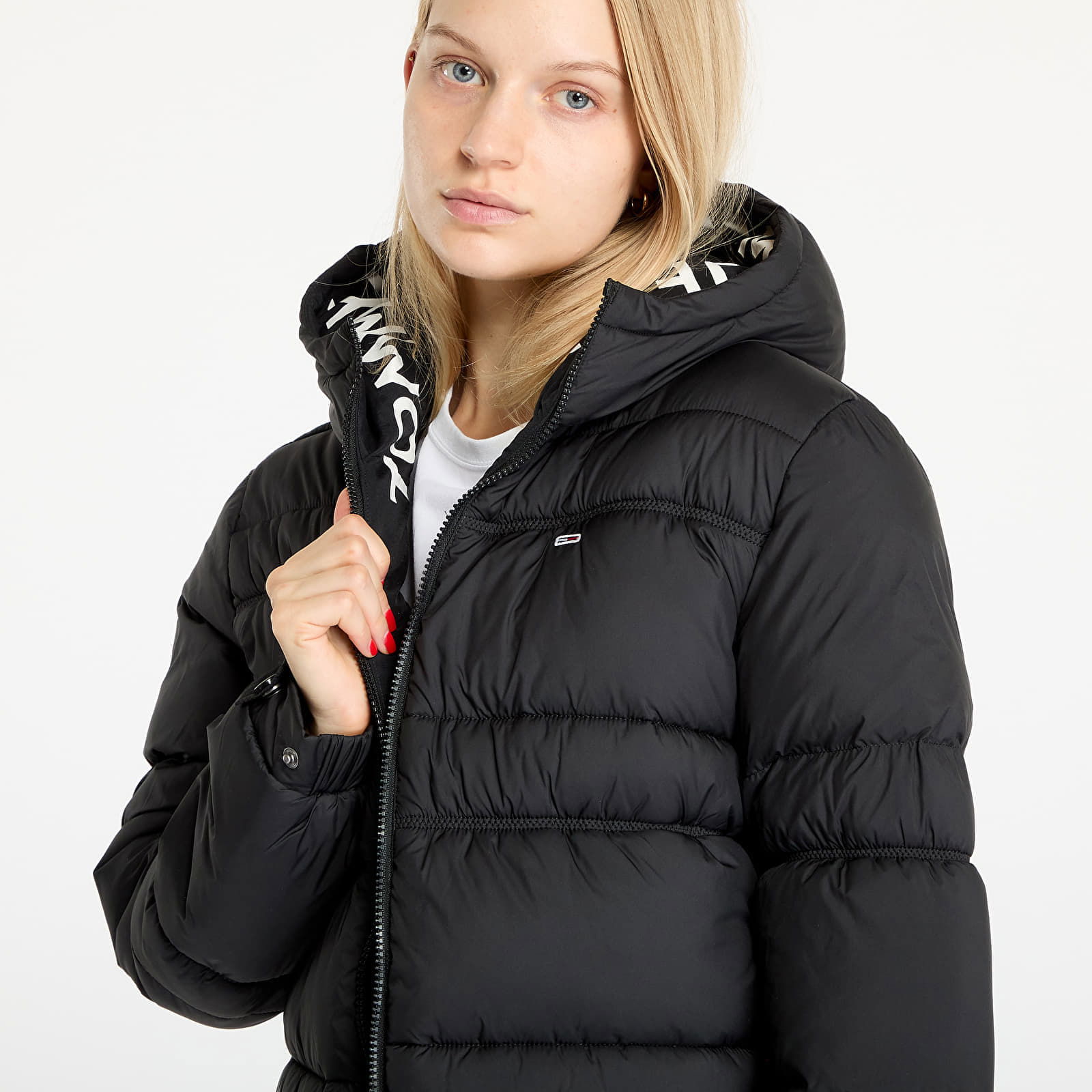 Quilt Rouch Tape Jacket Black