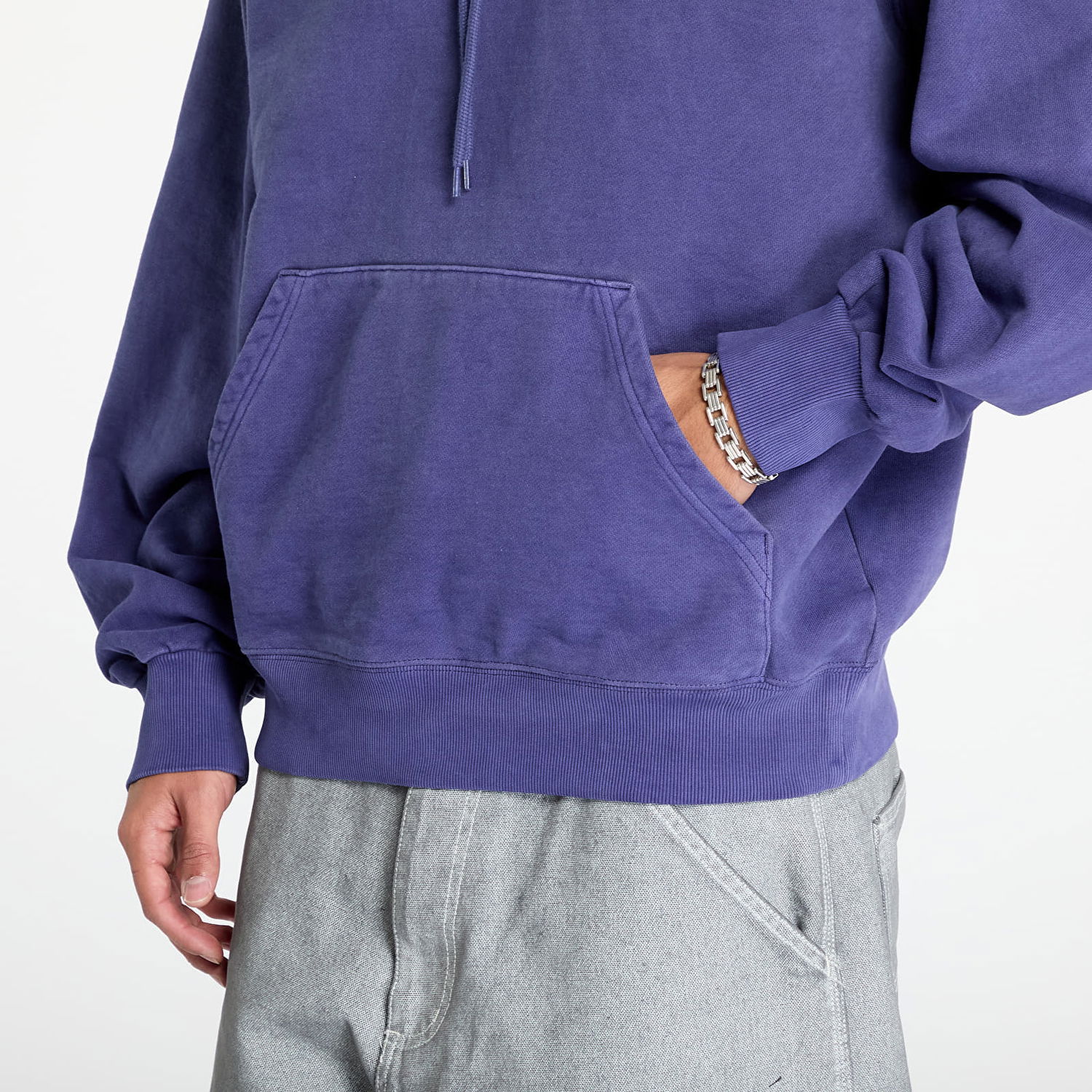 Mikina Carhartt WIP Sweatshirt Hooded Vista Sweat UNISEX Aura Garment Dyed XS Fialová | I029523.2BZGD, 1