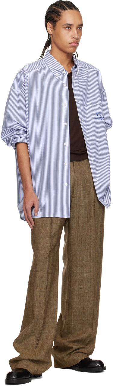 Košeľa WOOYOUNGMI WOOYOUNGMI Striped Cotton Shirt Modrá | W251SH12, 3