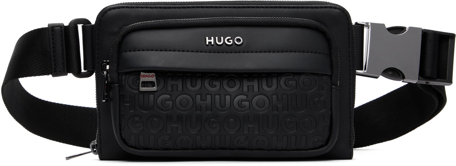 Ľadvinka BOSS Hugo Embossed-Logo Belt Bag Čierna | 50547414, 0