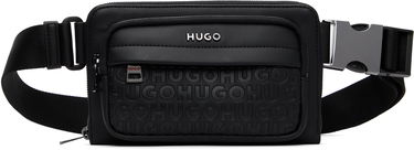 Ľadvinka BOSS Hugo Embossed-Logo Belt Bag Čierna | 50547414, 0