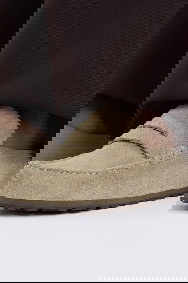 Tenisky a topánky Birkenstock Birkenstock Naples Wrapped LEVE Suede Mules Béžová | 1029710, 7