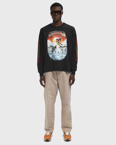 Tričko Casablanca Casablanca Ski Print Long Sleeve T-Shirt Čierna | M-AW25-JTP-151-01, 1