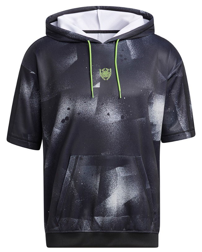 Mikina adidas Originals Short Sleeve Graphic Hoodie Čierna | hb5427, 0