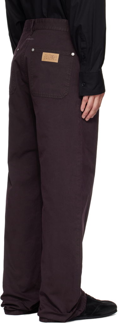 Cargo nohavice Maison Margiela MM6 Maison Margiela 5-Pocket Carpenter Pants Fialová | SH2LA0044 S78548, 2