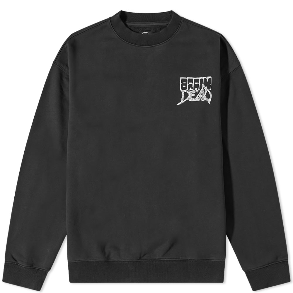 Mikina Brain Dead Sludge Crew Sweat Čierna | BDW22T10002580BK01, 0