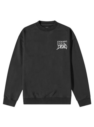 Mikina Brain Dead Sludge Crew Sweat Čierna | BDW22T10002580BK01