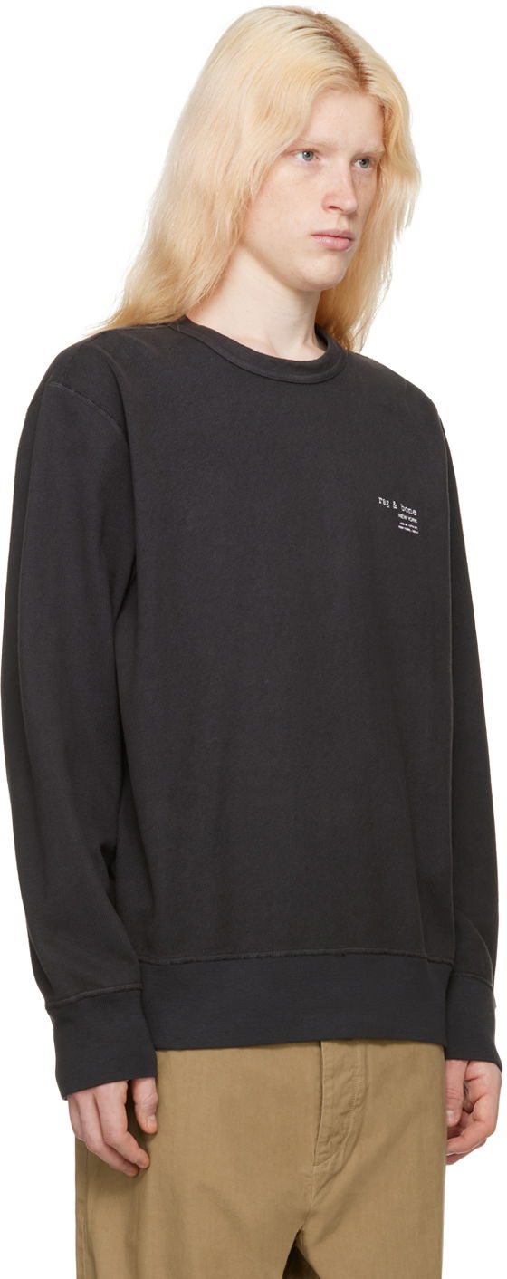 Sveter rag & bone Damon Sweatshirt Čierna | MBC23HT022DJ22, 1