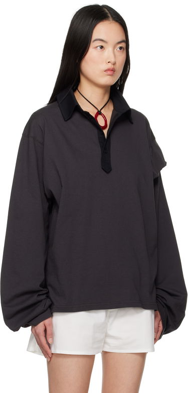 Polo tričko Ottolinger Ottolinger Long Sleeve Polo Čierna | 11510291501, 1