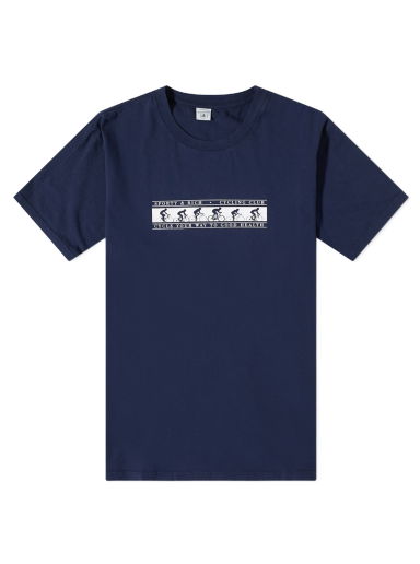 Tričko Sporty & Rich Cycling Club Tee Navy | TS491NA