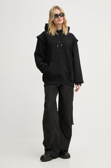 Mikina HELIOT EMIL Black Printed Hoodie Čierna | HE.M.08.053.BLK01, 2