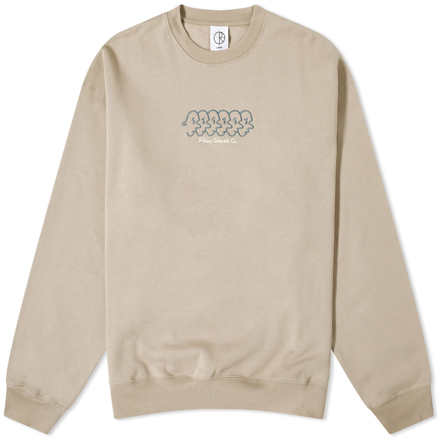 Sveter Polar Skate Co. Faces Crewneck Béžová | PSC-W23-21, 0