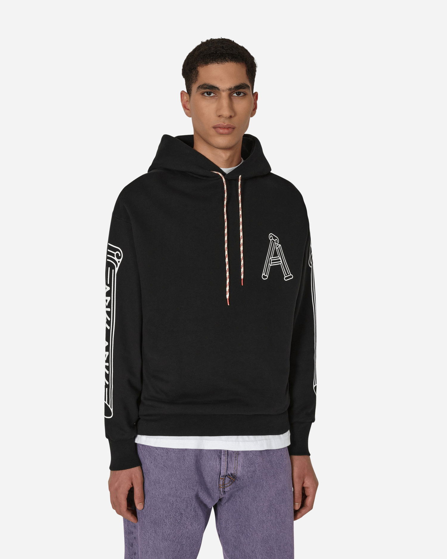 Mikina Aries Column Hooded Sweatshirt Čierna | FTAR20010 BLK, 0