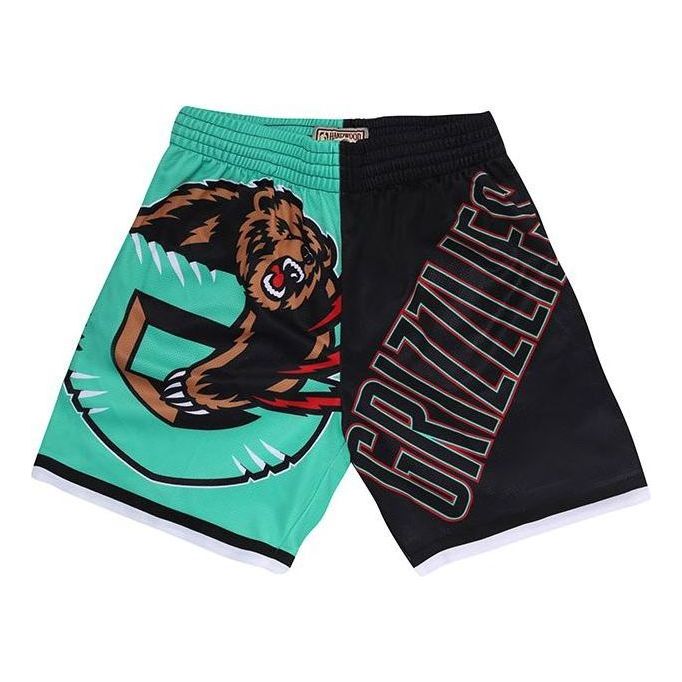 Šortky Mitchell & Ness Mitchell & Ness NBA Memphis Grizzlies Big Face Shorts Čierna | PSHR4351-VGRYYPPPTEAL, 0