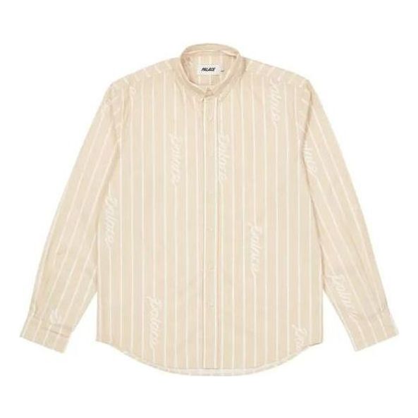 Košeľa Palace Palace Hand Stripe Shirt Béžová | P23SHT015