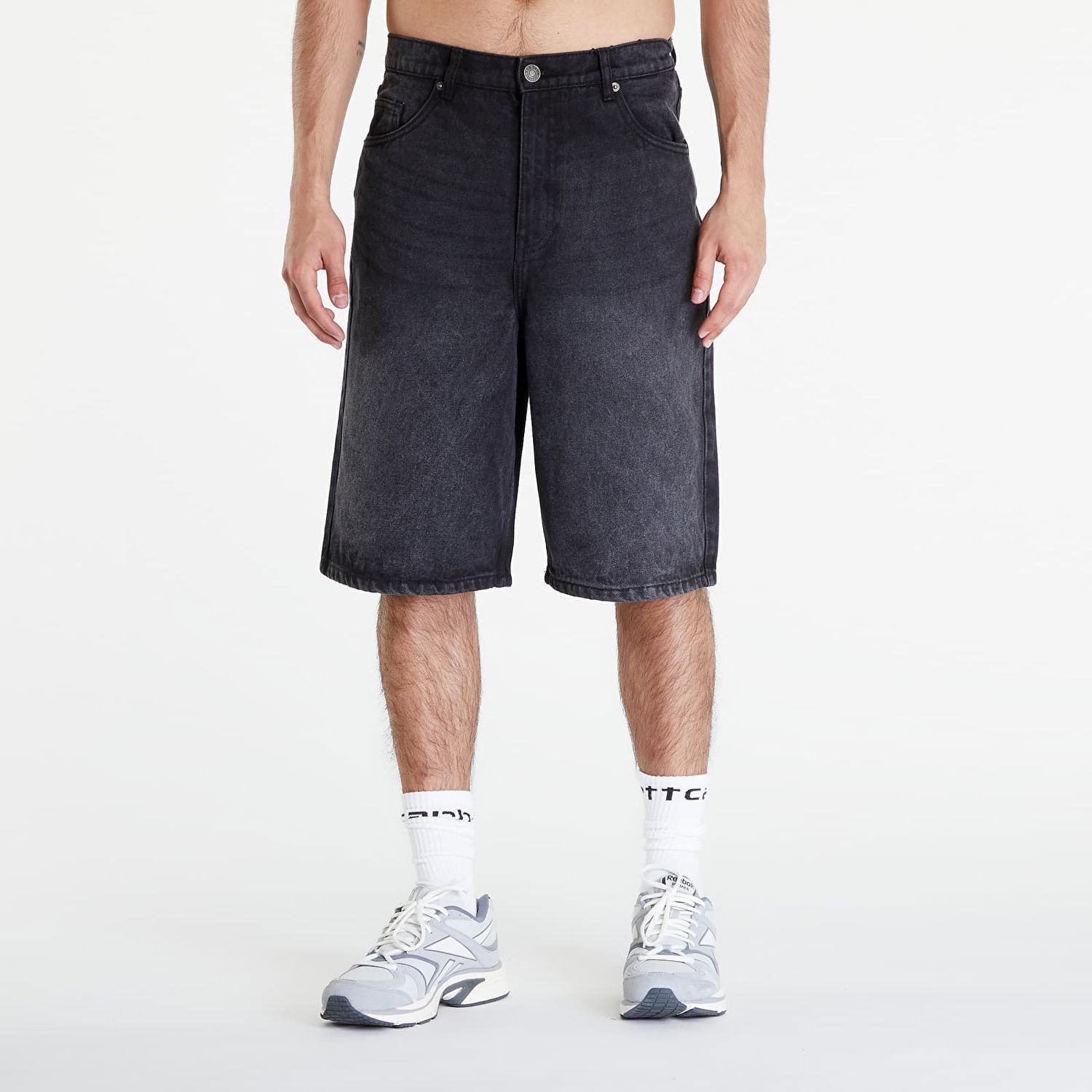 Šortky Urban Classics 90's Heavy Denim Shorts Black Washed Čierna | TB6639-00709, 0