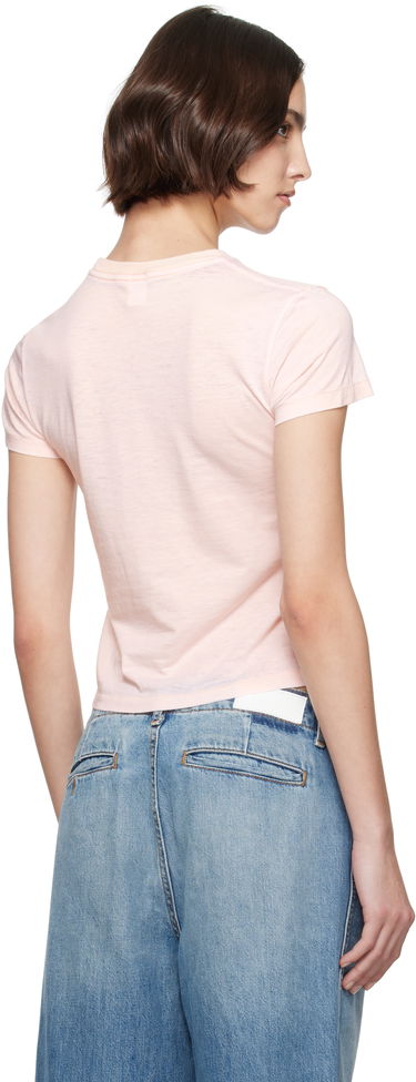 Crop Top RE/DONE Re/Done Classic Snoopy Cropped T-Shirt Ružová | 792-02WCGT319, 2