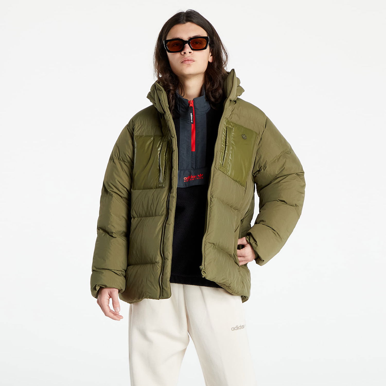 Prešívaná bunda adidas Originals Down Regen Puff Zelené | H13563, 0