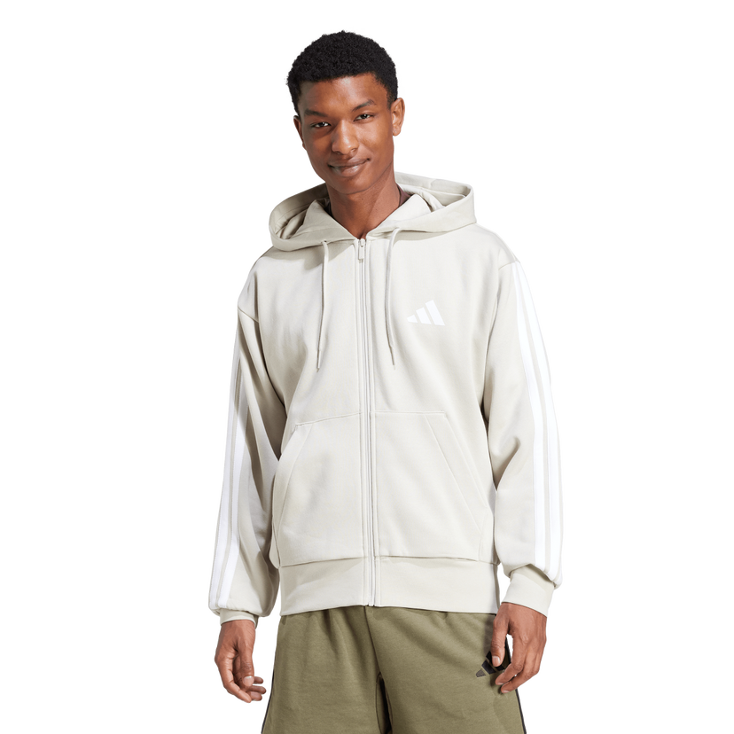 Mikina adidas Originals 3S Full-Zip Hoodie Béžová | JE6355