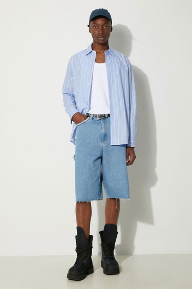 Košeľa Samsoe Samsoe Relaxed Shirt With Classic Collar Modrá | M24200063, 1