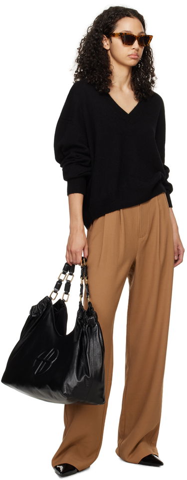 Nohavice Anine Bing Carrie Pleated Trousers Hnedá | A-03-3269-200, 3