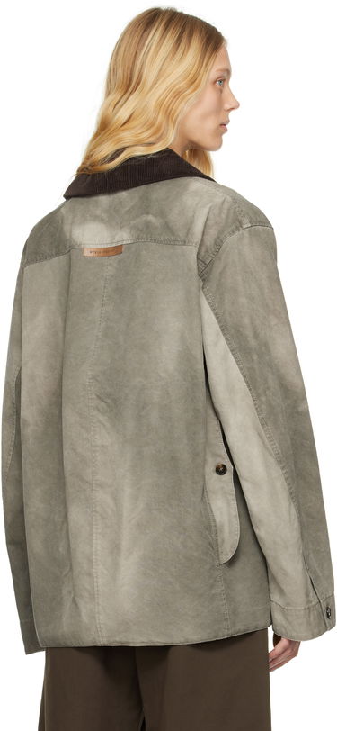 Parka Stella McCartney Stella McCartney Corduroy Collar Aged Jacket Zelené | 6801223EU470, 2