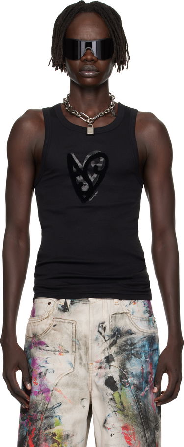 Tielko Acne Studios Acne Studios Logo Tank Top Čierna | CL0358-, 0