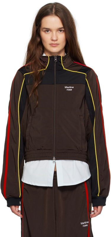 Bunda Martine Rose Martine Rose Shrunken Track Jacket Hnedá | 137JT12722, 0