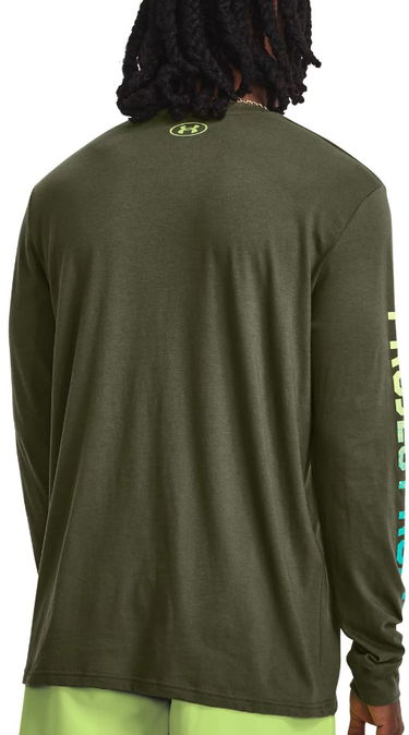 Tričko Under Armour Project Rock Brahma Long Sleeve T-Shirt Zelené | 1379840-390, 1