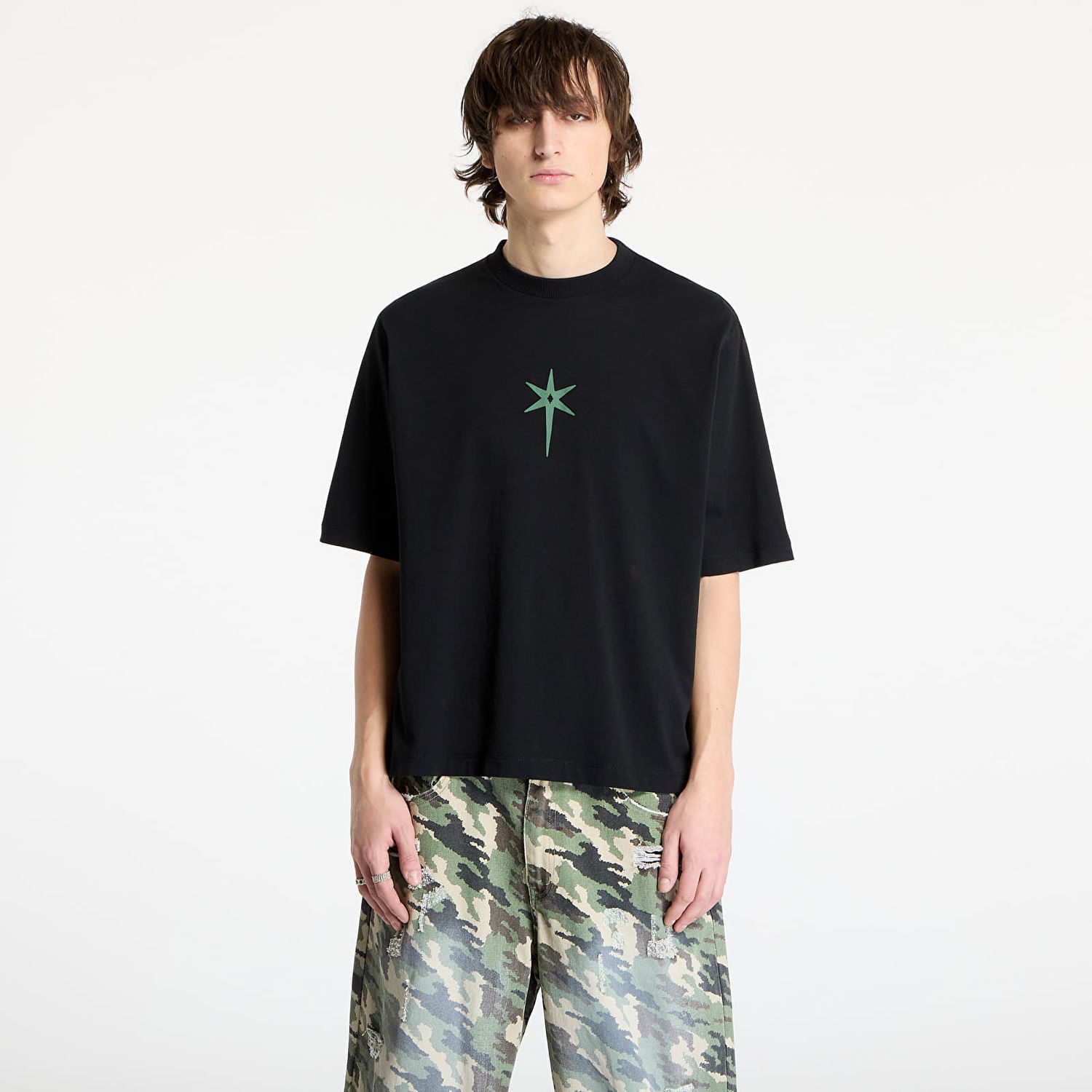Tričko Marcelo Burlon Marcelo Burlon County Goth Boxy T-Shirt Čierna | CMAA05AS25JER0031052, 0