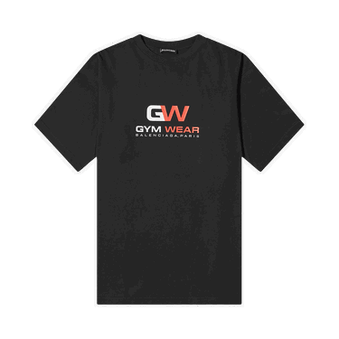Tričko Balenciaga Gym Wear Logo Tee Čierna | 620969 TIVD5 1000, 0