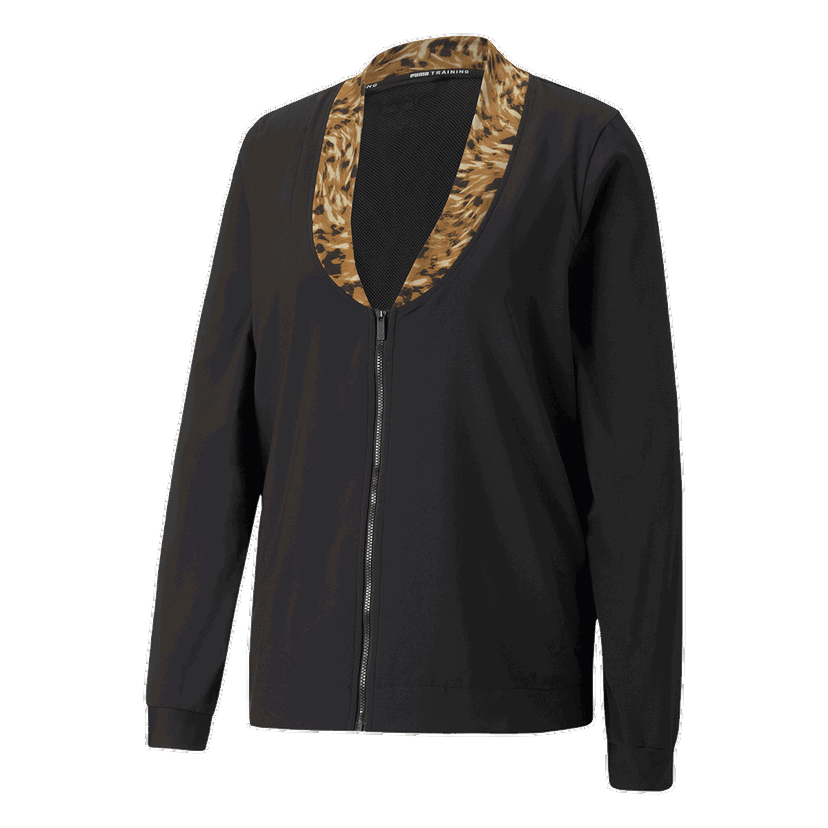 Bunda Puma SAFARI GLAM Training Full-Zip Jacket Čierna | 522234-01