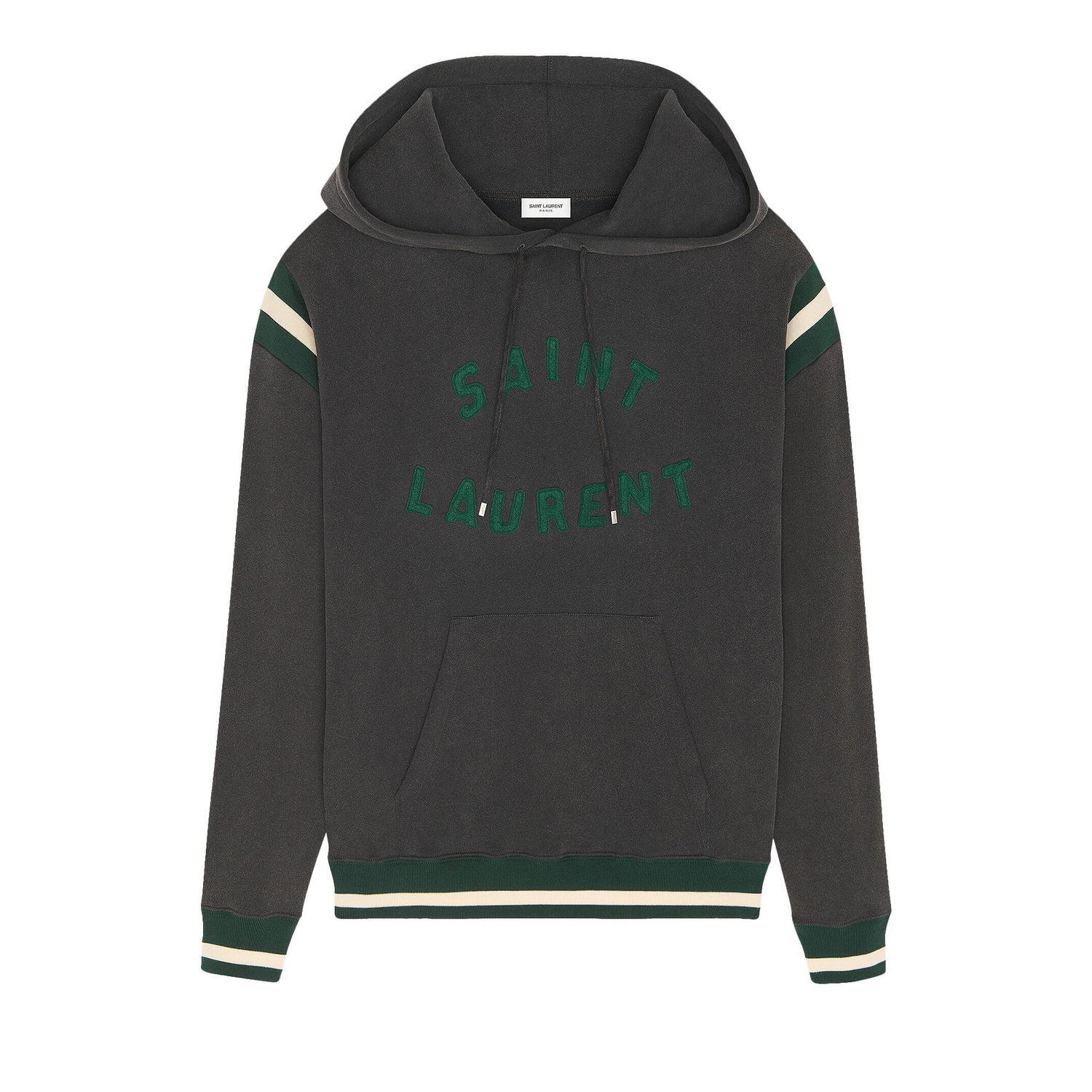 Mikina Saint Laurent Logo Varsity Hoody Čierna | 689395 Y36SV 1175, 1