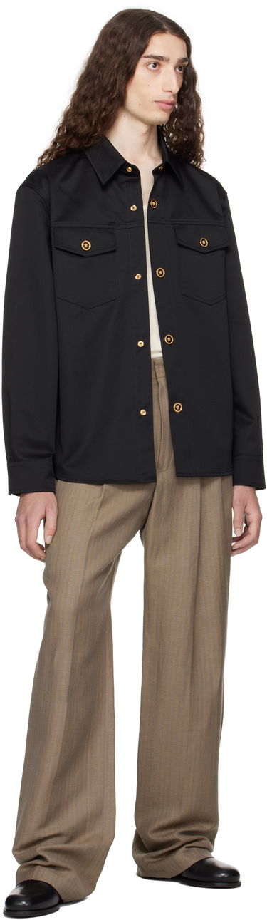 Košeľa Versace Versace Gabardine Overshirt Čierna | 1017413_1A01718, 3