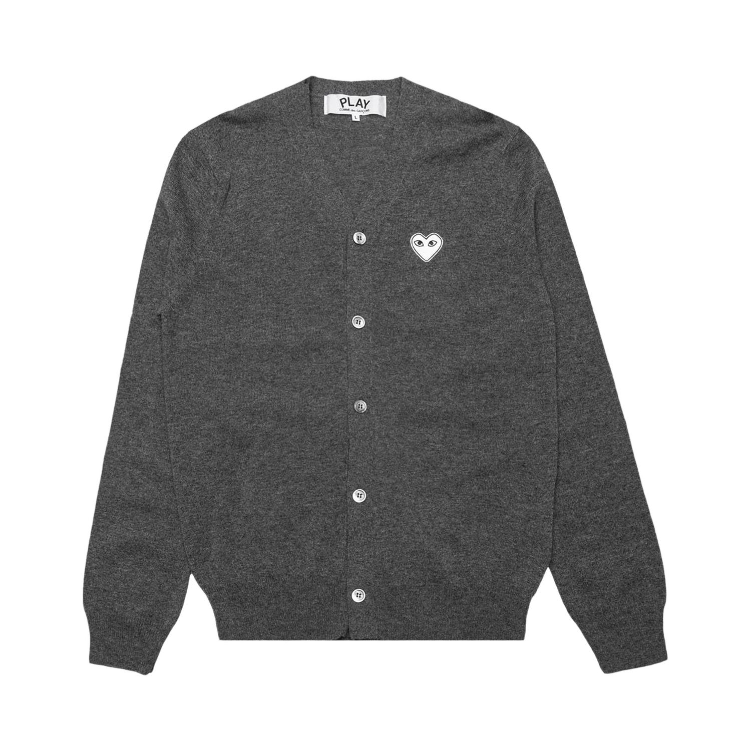 Sveter Comme des Garçons PLAY V-Neck Cardigan Šedá | az n062 051 3, 1