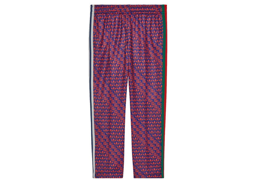 Tepláky Gucci adidas x Double G and Trefoil Print Sweatpants Blue/Red Fialová | 692113 XJEKV 4711