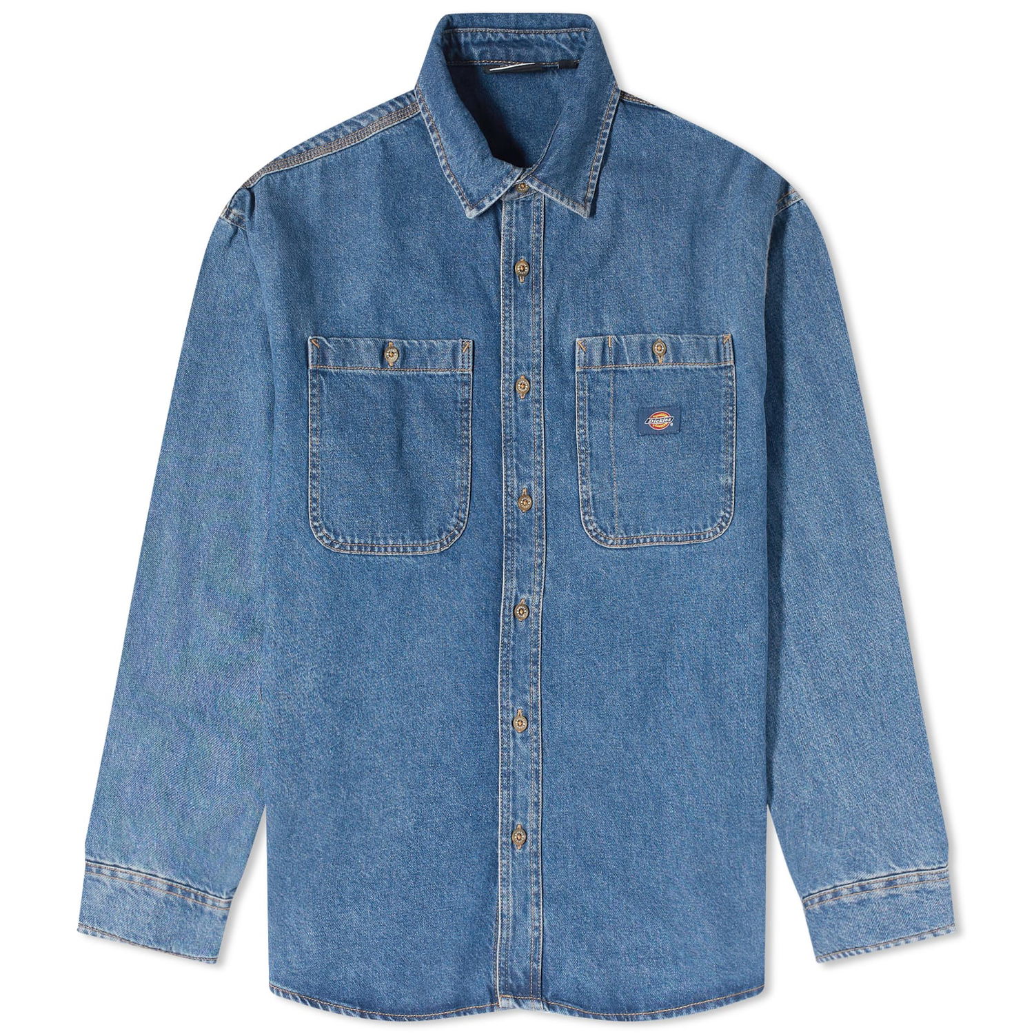 Košeľa Dickies Houston Denim Shirt "Classic Blue" Modrá | DK0A4YF5CLB1, 0