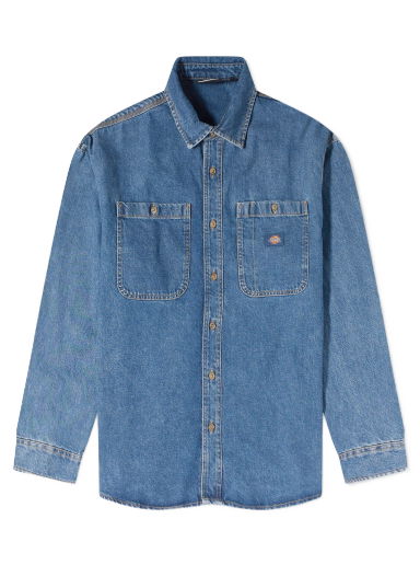 Košeľa Dickies Houston Denim Shirt "Classic Blue" Modrá | DK0A4YF5CLB1