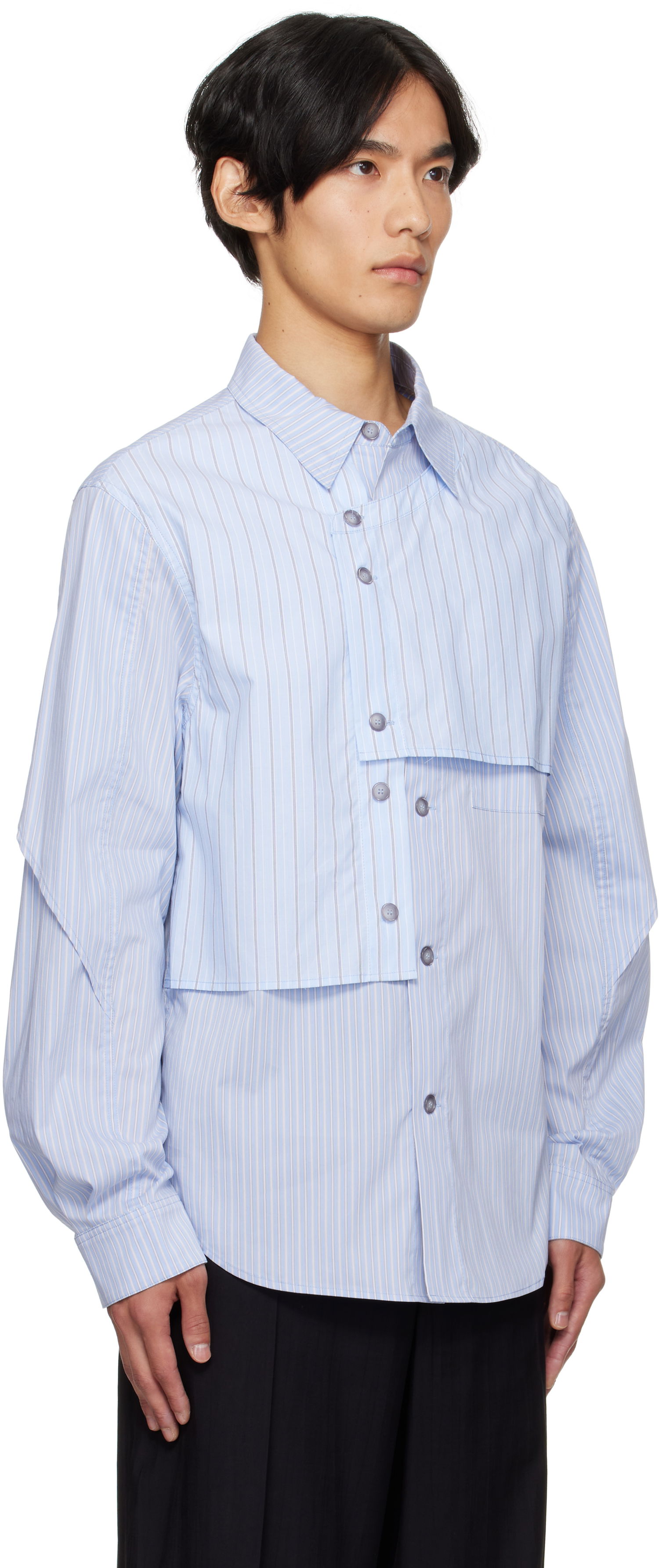Košeľa Andersson Bell Andersson Bell Layered Stripe Shirt Modrá | atb1338m, 1
