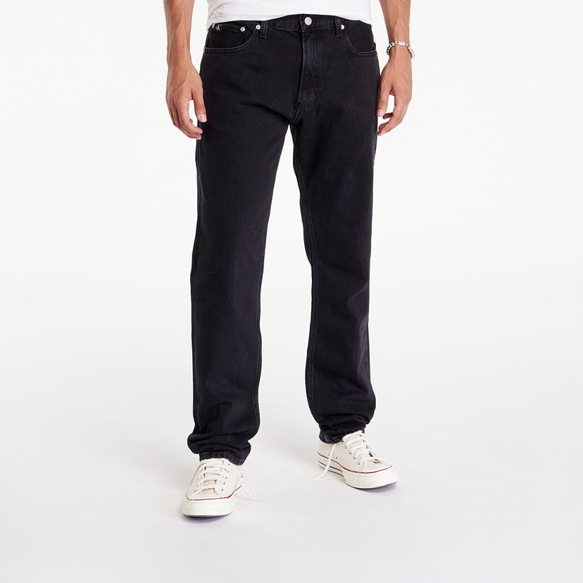 Džínsy CALVIN KLEIN Authentic Straight Denim Black Čierna | J30J325721 1BY