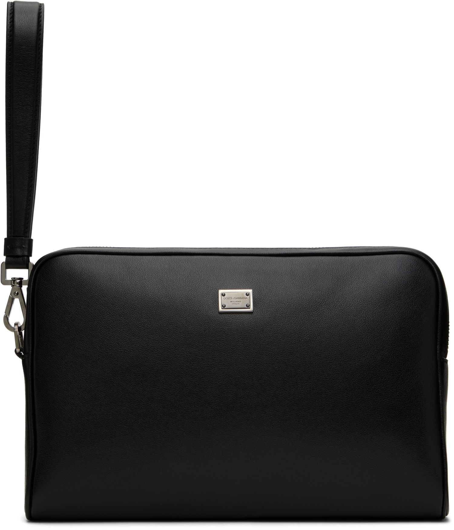 Kabelka Dolce & Gabbana Dolce&Gabbana Calfskin Wristlet Pouch Čierna | BM2441AV956, 0