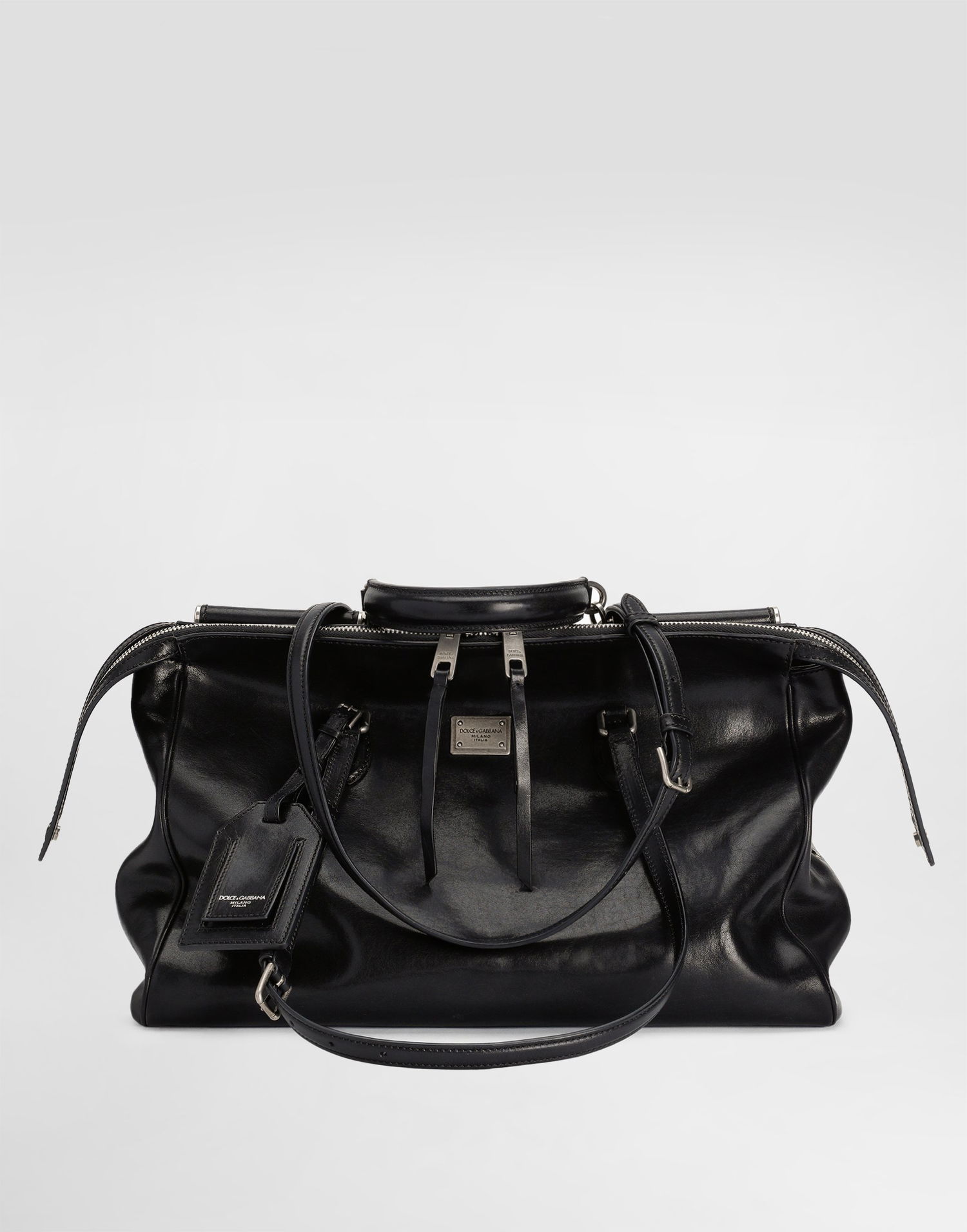 Taška cez rameno Dolce & Gabbana Dolce & Gabbana Vittoria Leather Shoulder and Crossbody Bag Čierna | BB7845AW11880999, 0
