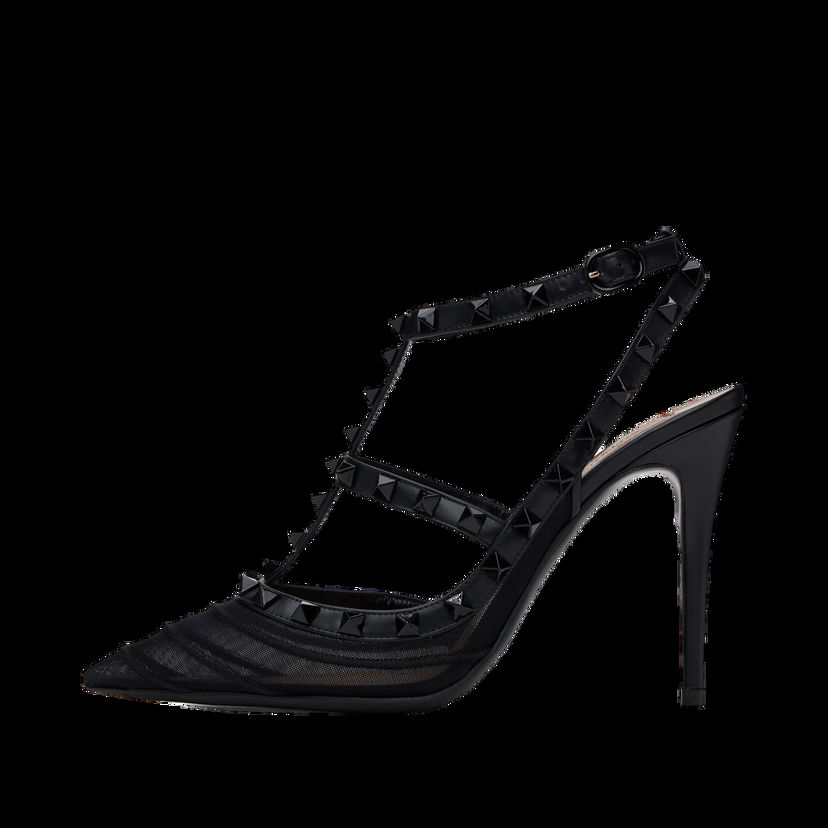 Tenisky a topánky Valentino Rockstud Mesh 100mm Heels Čierna | 5W0S0393JMW