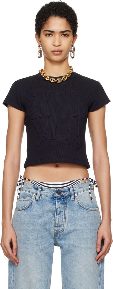 Crop Top Jean Paul Gaultier Gaultier 'The JPG' Cropped T-Shirt Čierna | 25/33-F-TS097E-J071-00, 0
