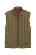 Lightweight gilet with vertical quilting