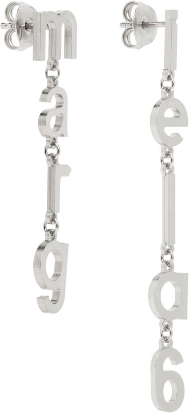 Náušnice Maison Margiela MM6 Maison Margiela Letter Logo Earrings Metalická | SM6VG0085 P7212, 4