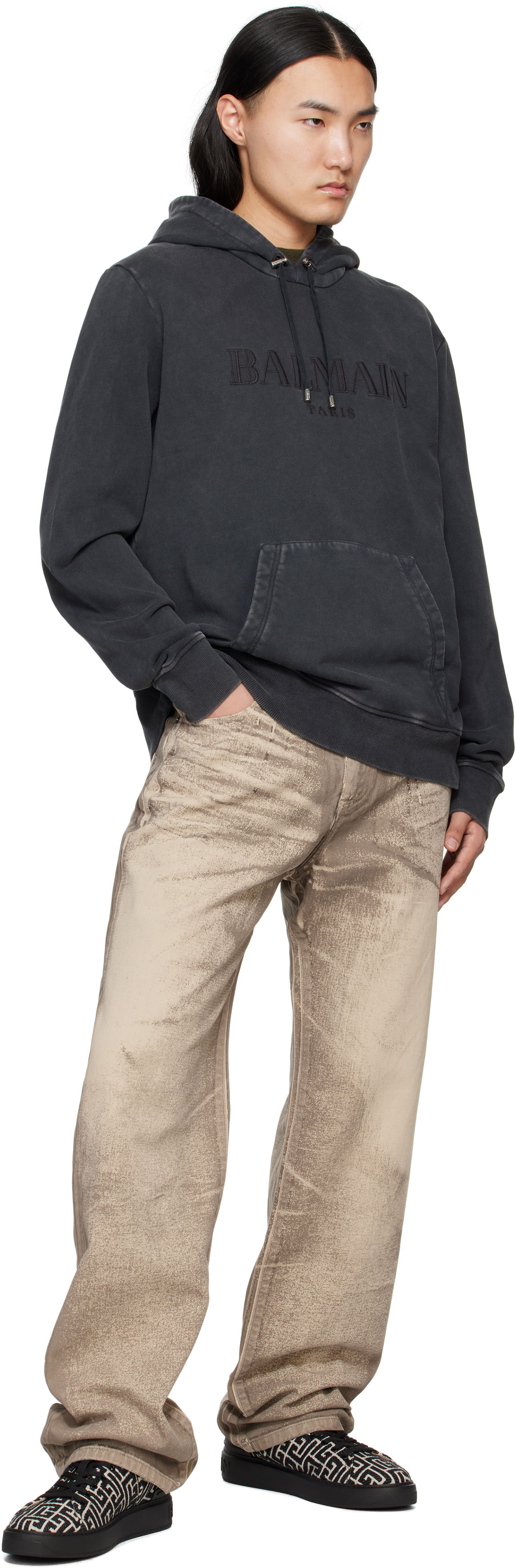 Balmain B-Court Jacquard Monogram