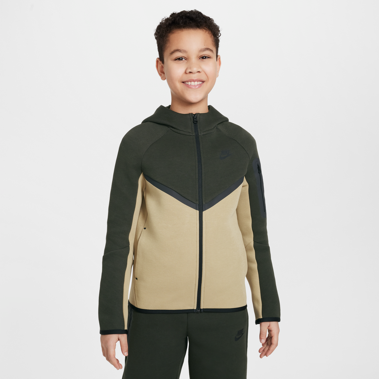 Mikina Nike Nike Sportswear Tech Fleece Full-Zip Hoodie Béžová | HV5867-298, 1
