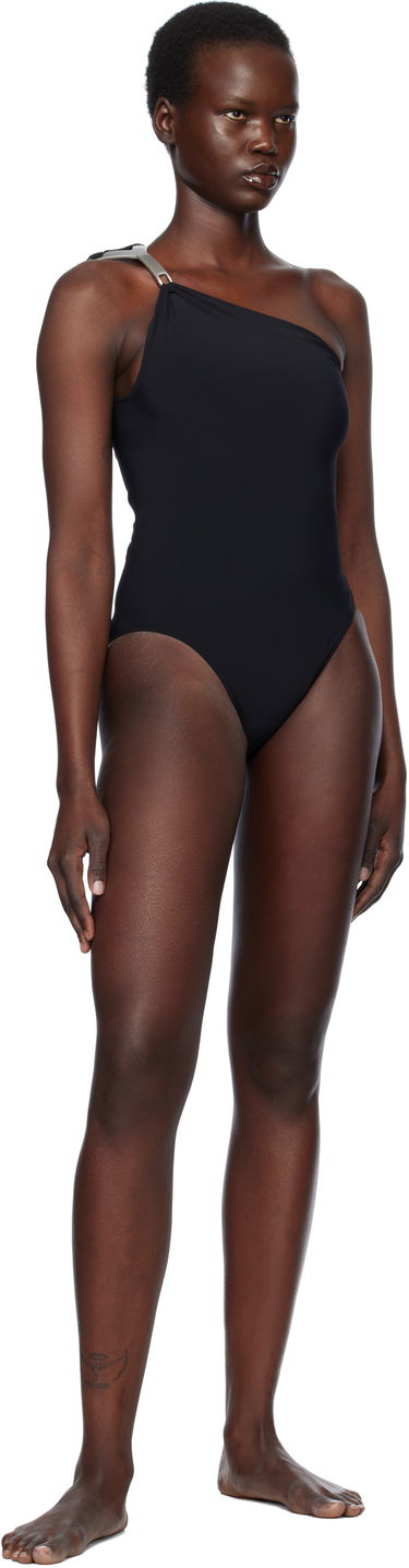 Plavky Rick Owens Rick Owens Hollywood Hydra One-Shoulder Swimsuit Čierna | RP01E7096 NS, 3